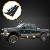 2012 fits Ford Super Duty Super Cab 6pc Kit Door Entry Guards Scratch Shield Paint Protection
