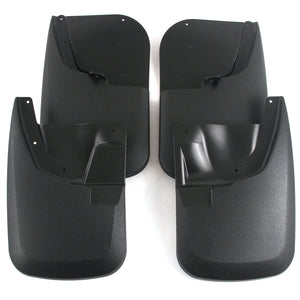 2014 fits Ford Super Duty F250/F350 Mud Flaps Guards Splash Front & Rear 4pc Set (Without Fender Flares)